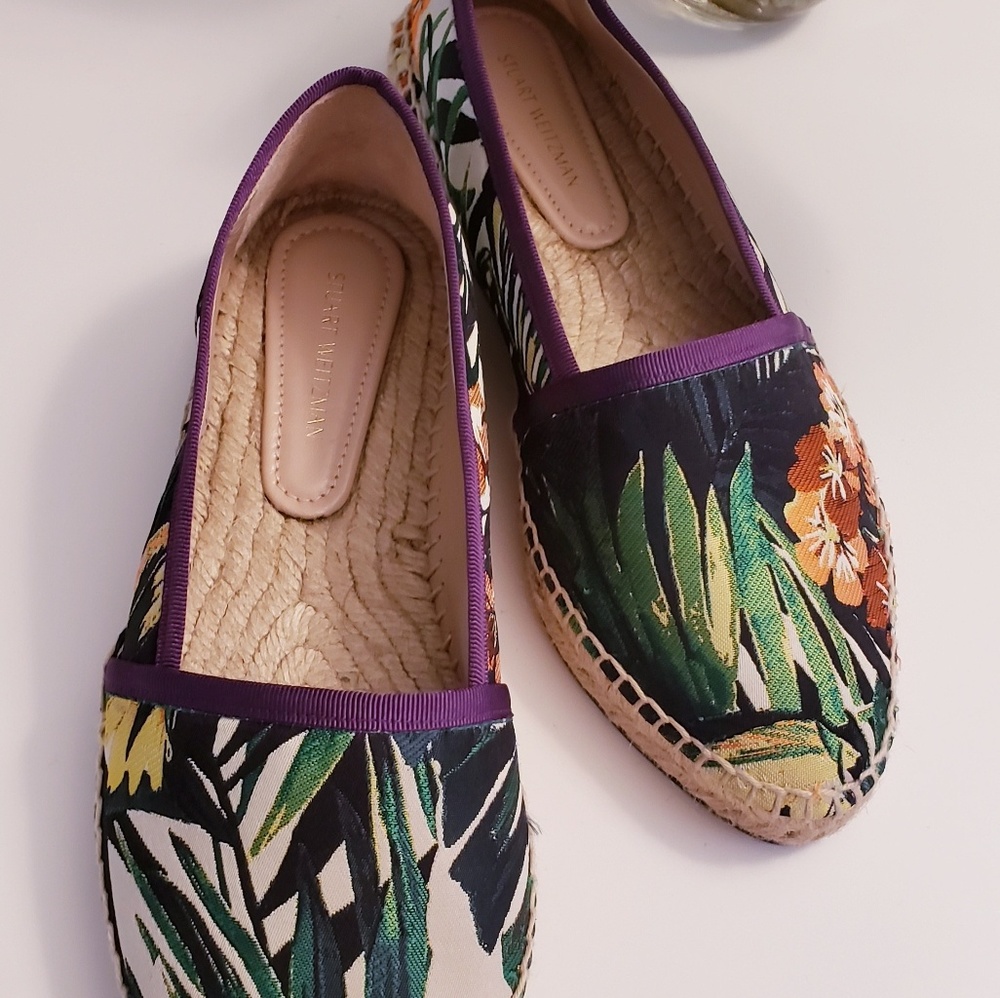 HPππ NEW Stuart Weitzman Tropical Espadrille - Picture 1 of 8